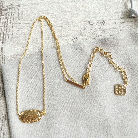 Kendra Scott Gold Gold Filigree Necklace - Elisa - Picture 3 of 4